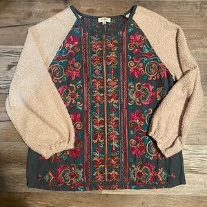 Embroidered Oversized Sweater